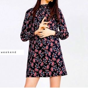 Zara printed smocked shift dress S never worn